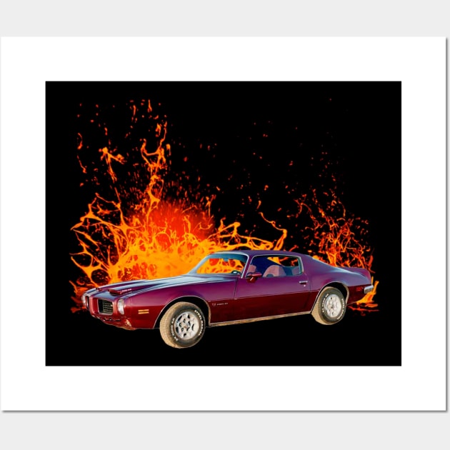 1973 Pontiac Formula Firebird Wall Art by Permages LLC